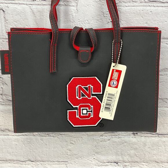 Alan Stuart NCAA NC State Wolfpack Purse/Handbag Red/Black School Spirit Gameday - Picture 4 of 7